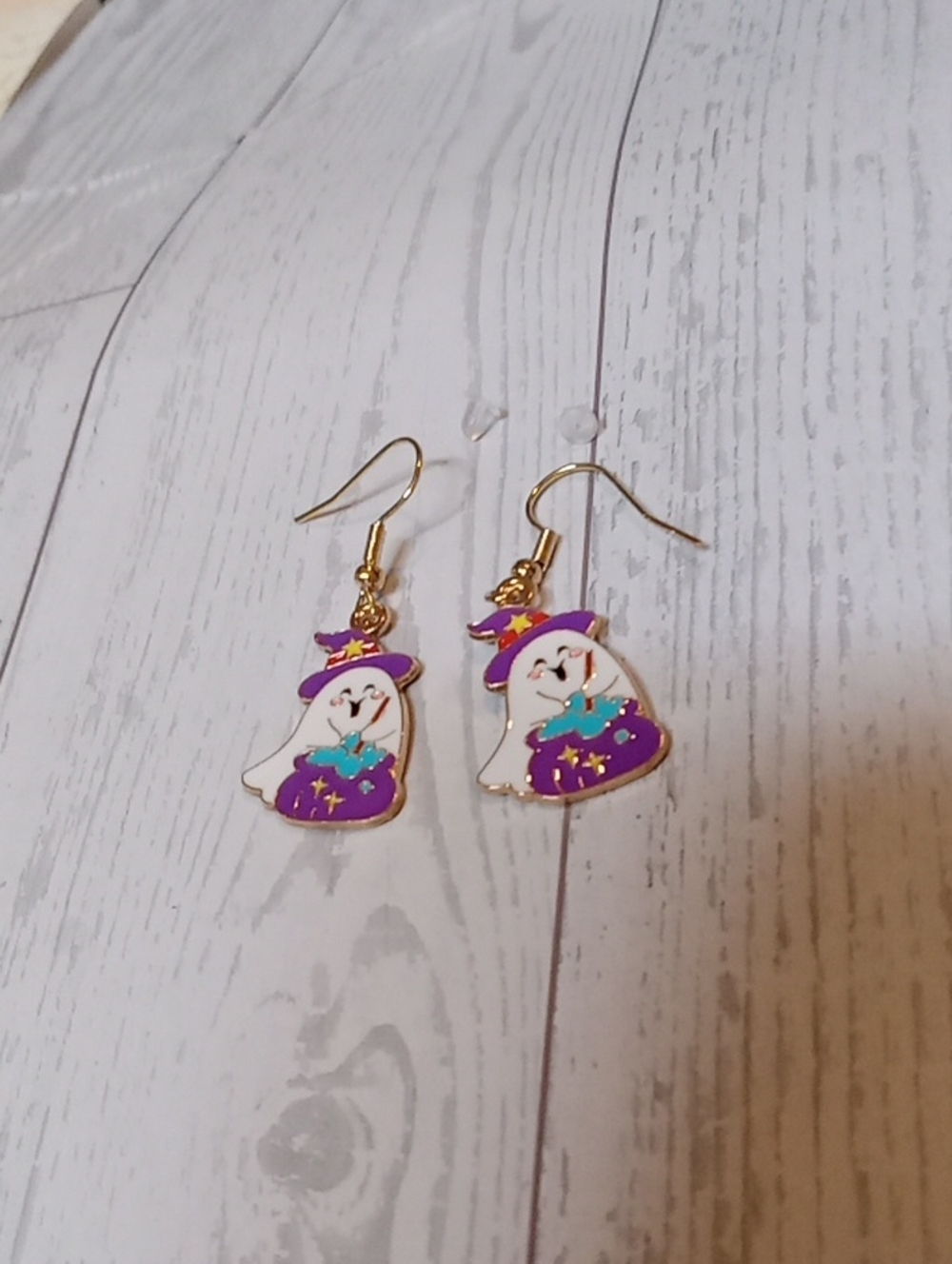 Halloween Ghost Witch Dangle Earrings